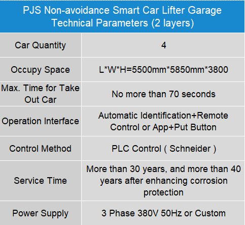 WEIHUA PJS No-avoidance Smart Car Lifter Parking Equipment